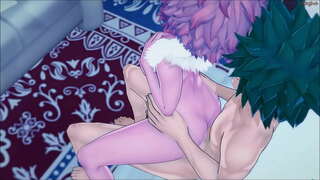 Izuku Midoriya sialan itu lucu pasukan mate Mina dinding - LLM Lesbian.