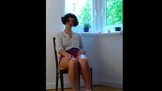 Babe le Pussy Hairy agus Hairy Claiseanna Selfie Bating a Orgasm